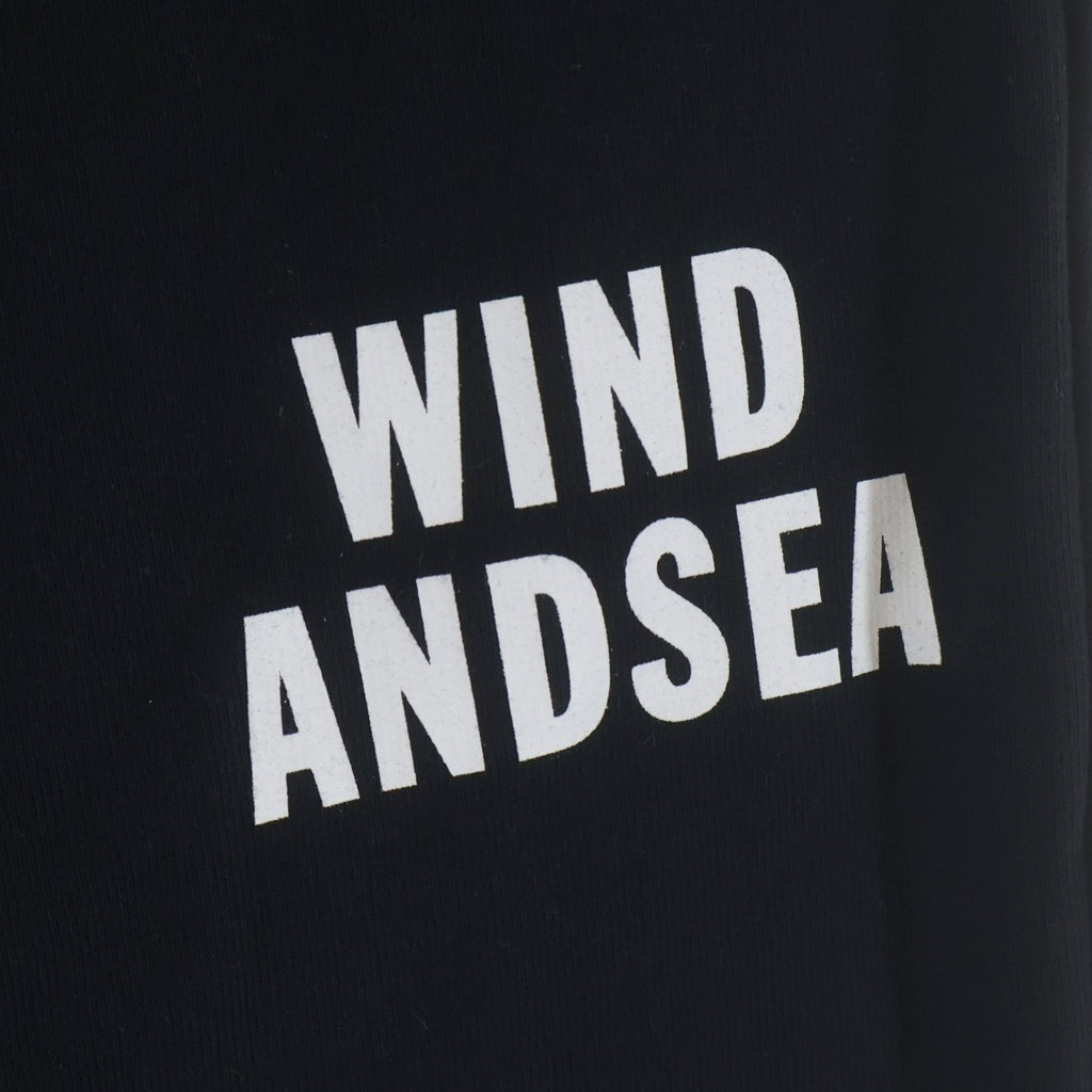 WIND AND SEA(ウィンダンシー) × BILLIONAIRE BOYS CLUB SWEAT PANTS ビリオネアボーイズクラブ ロゴプリント スウェットパンツ ブラック BBCJP205SP001