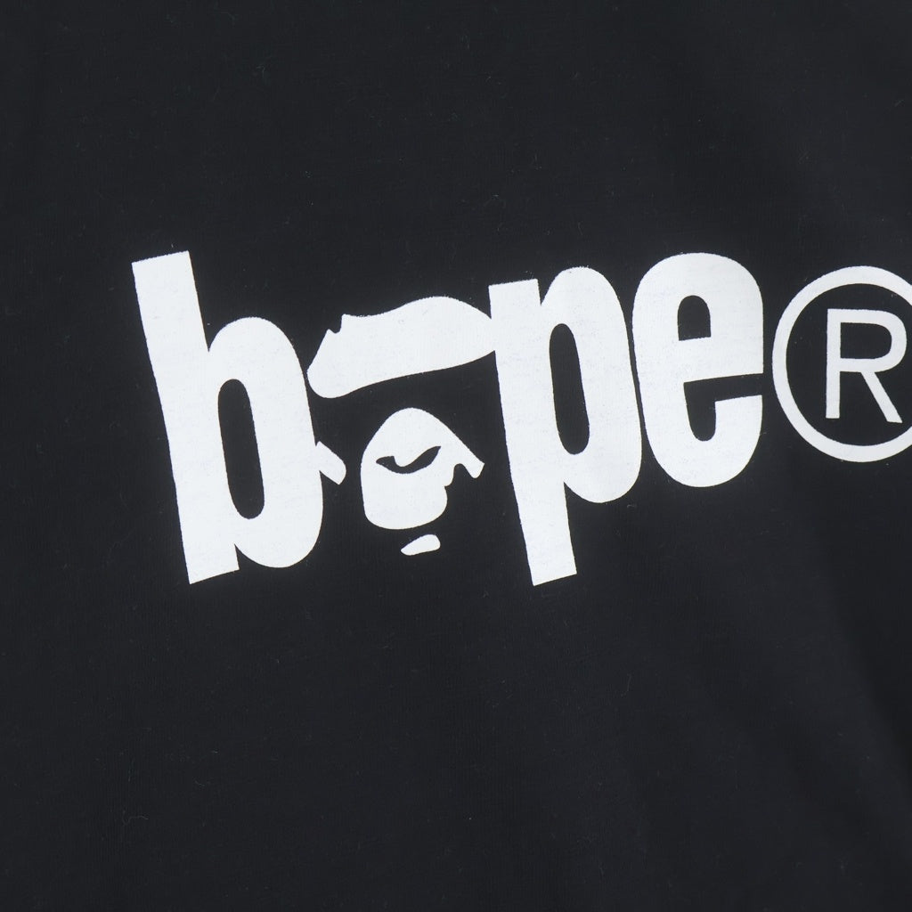 A BATHING APE(アベイシングエイプ) DESERT CAMO LAYERED L/S TEE デザートカモ レイヤード クルーネック 長袖Tシャツ ブラック/グレー 001LTH301009X