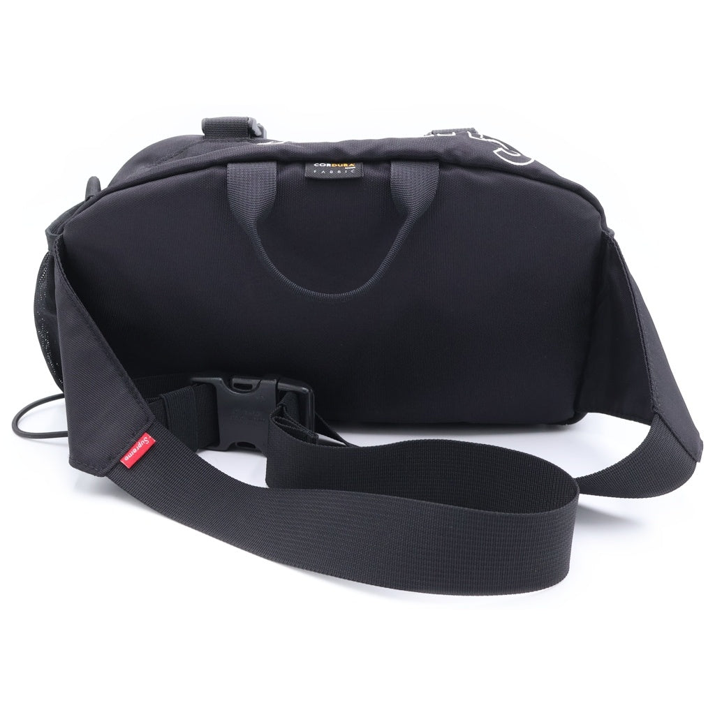 SUPREME(シュプリーム) 19AW Waist Bag ロゴ刺繍 ウエストバッグ ブラック