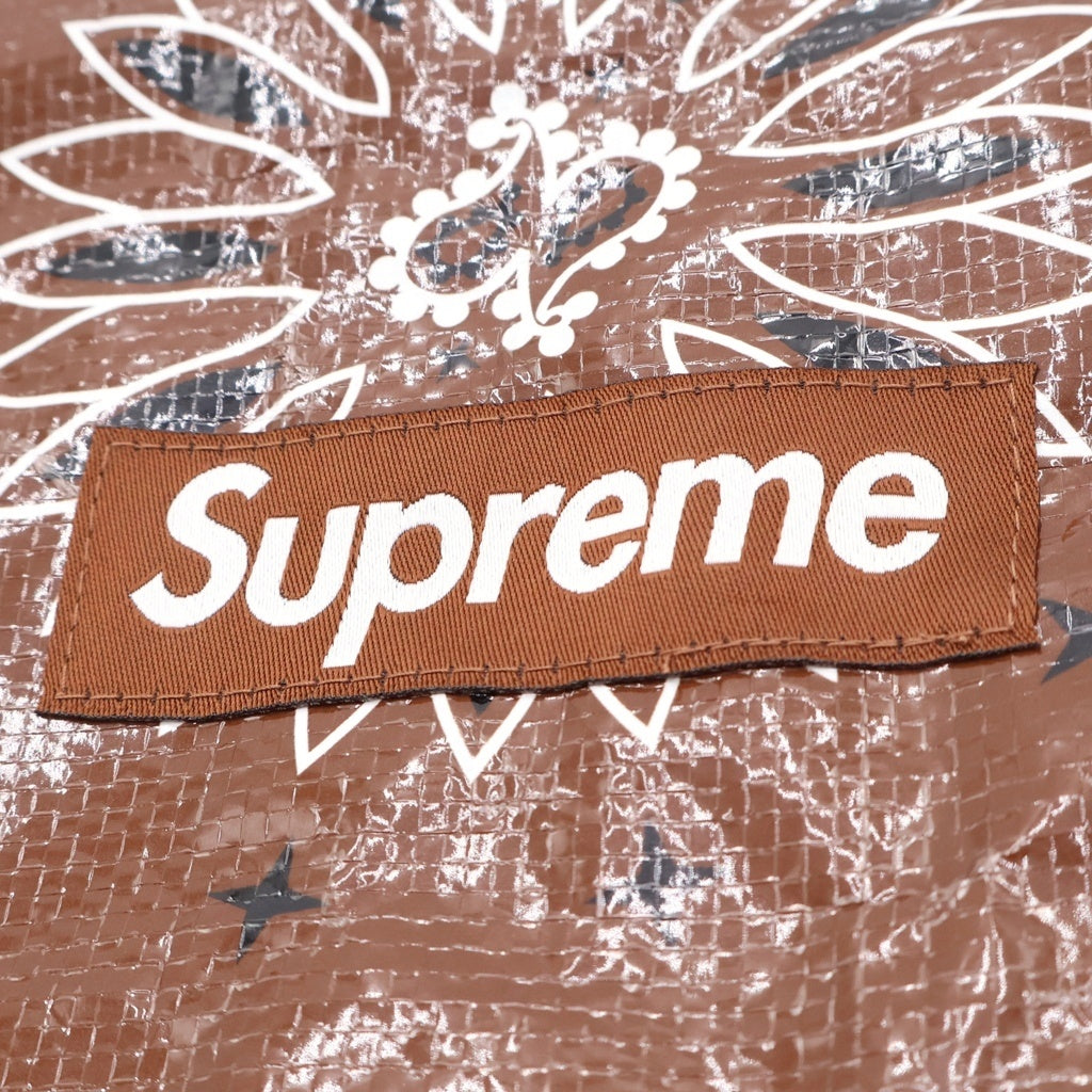 SUPREME(シュプリーム) 22SS Bandana Tarp Side Bag バンダナタープ サイドショルダーバッグ ブラウン レディース