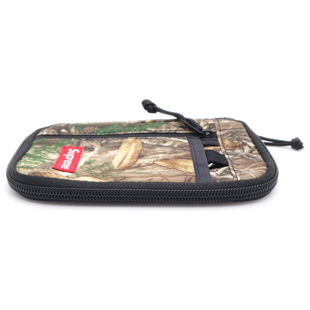 SUPREME(シュプリーム) 19AW Small Zip Pouch リアルツリー スモールジップ ポーチ ブラウン レディース