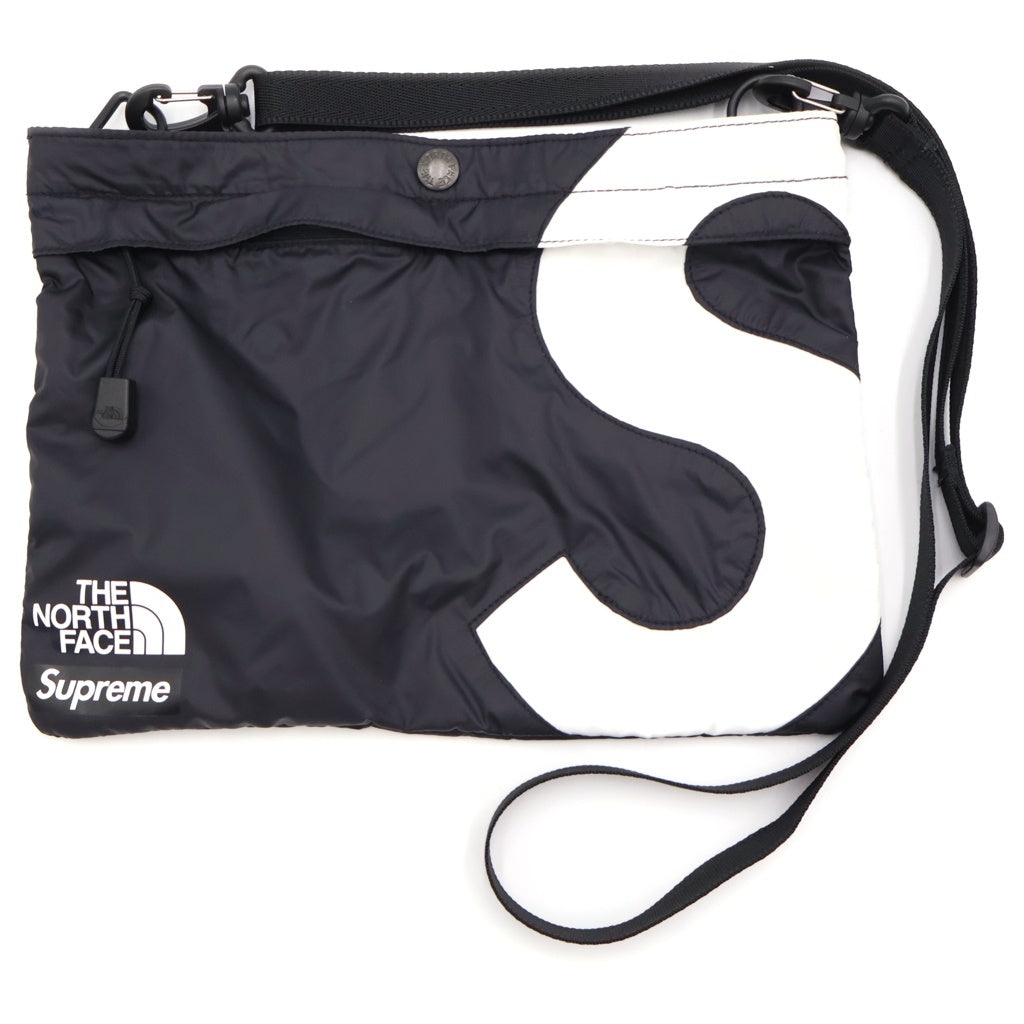 SUPREME(シュプリーム) 20SS × THE NORTH FACE TNF S LOGO shoulder BAG ロゴ ナイロン ショルダーバッグ ブラック NF0A5G74