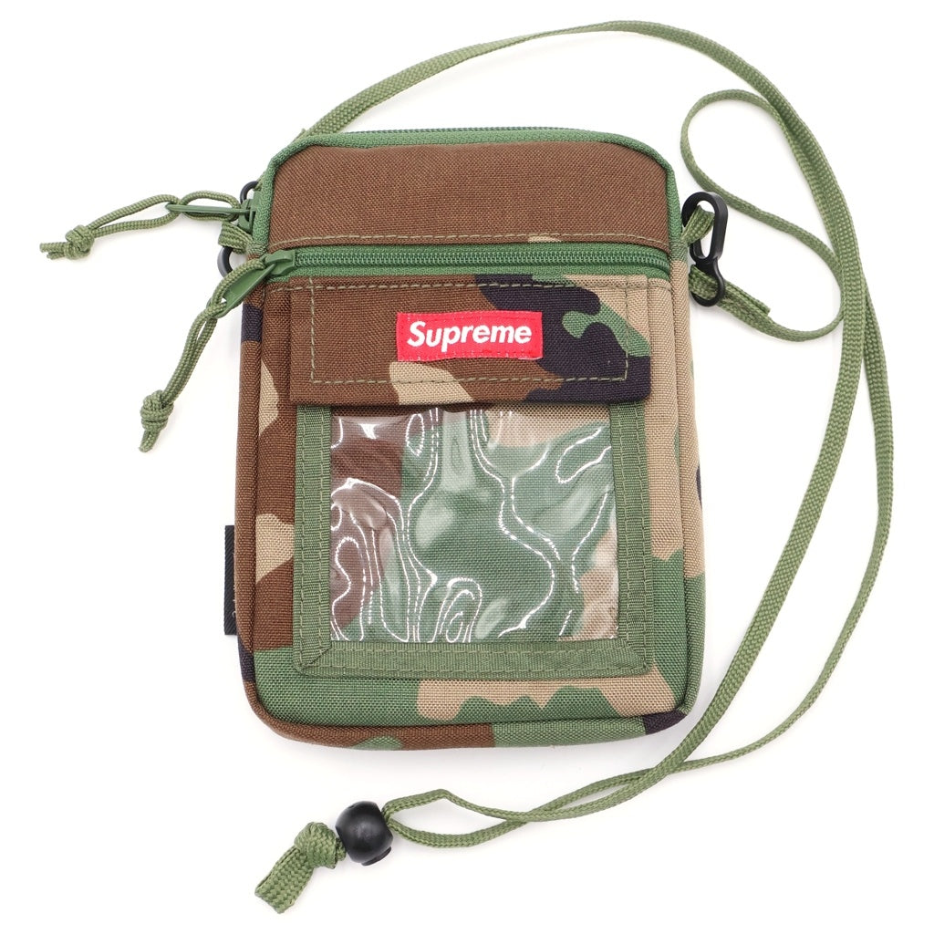 SUPREME(シュプリーム) 19SS Utility Pouch Shoulder Bag カモ総柄 ユーティリティー ショルダーポーチ カーキ レディース