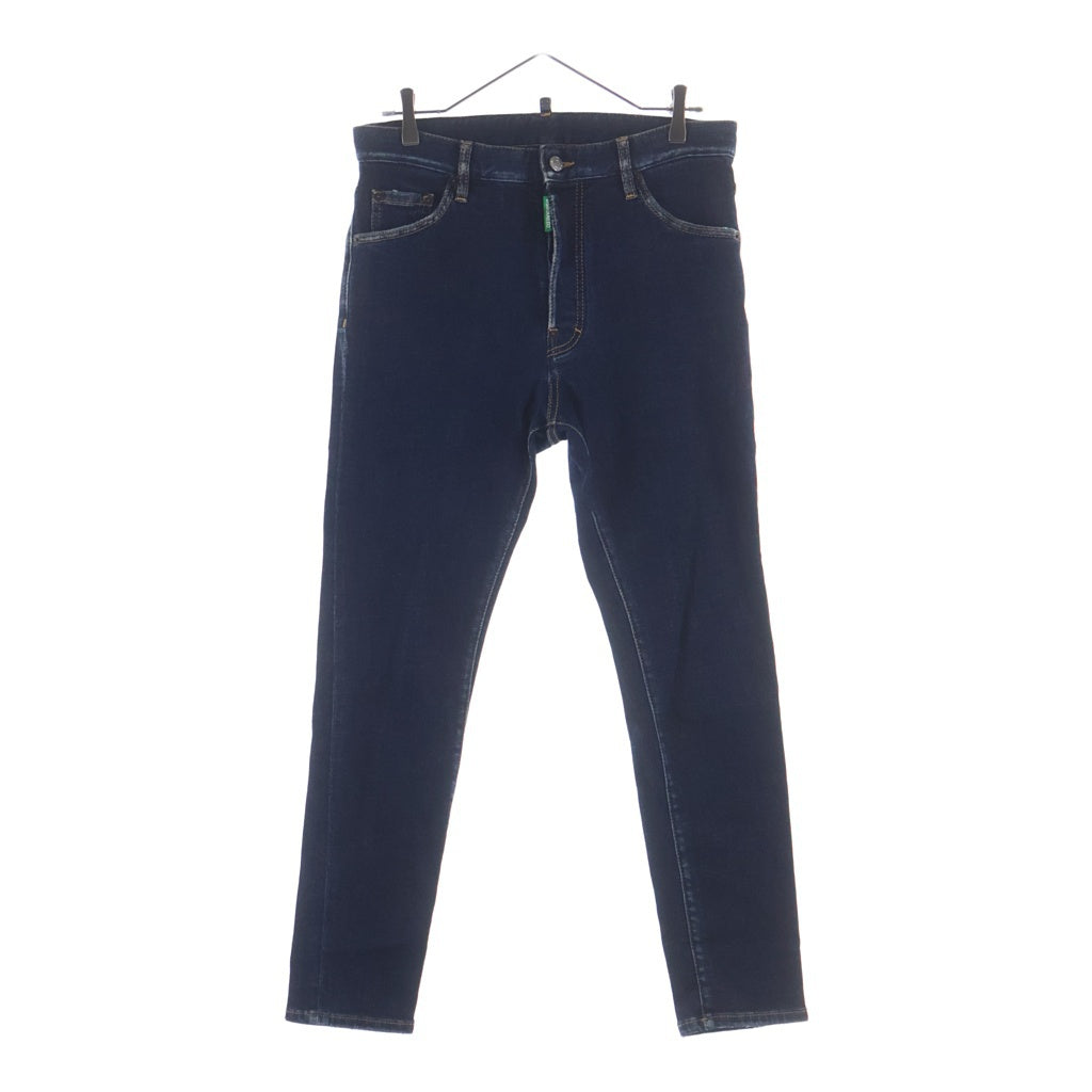 DSQUARED2(ディースクエアード) Relax Long Crotch Jean リラックス ロング クロッチ ジーンズ ボタンフライ スリムストレート デニムパンツ インディゴ S78LB0076 S30838