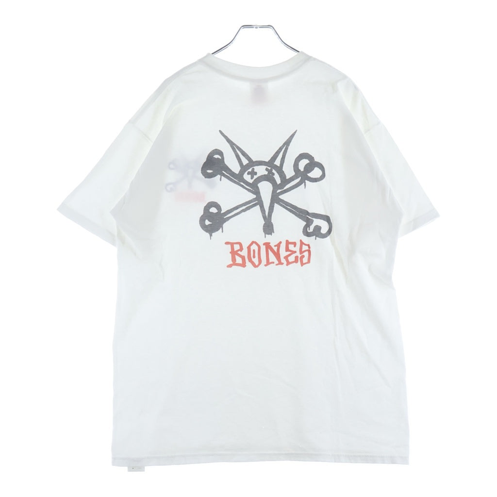 POWELL PERALTA(パウエルペラルタ) 00s RAT BONES TEE ラットボーンズ クルーネック 半袖Tシャツ カットソー ホワイト