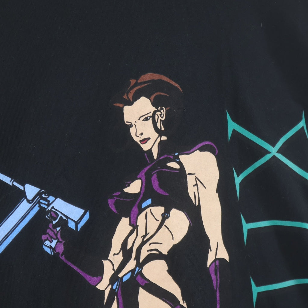 SUPREME(シュプリーム) 22SS ×AEON FLUX L/S Tee フロントプリントクルーネック長袖Tシャツ カットソー ロンT ブラック
