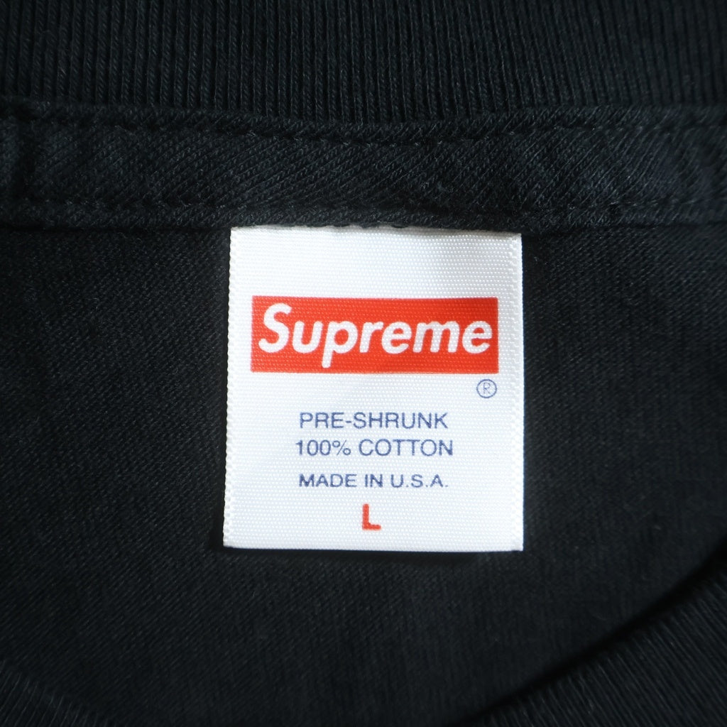 SUPREME(シュプリーム) 22SS ×AEON FLUX L/S Tee フロントプリントクルーネック長袖Tシャツ カットソー ロンT ブラック