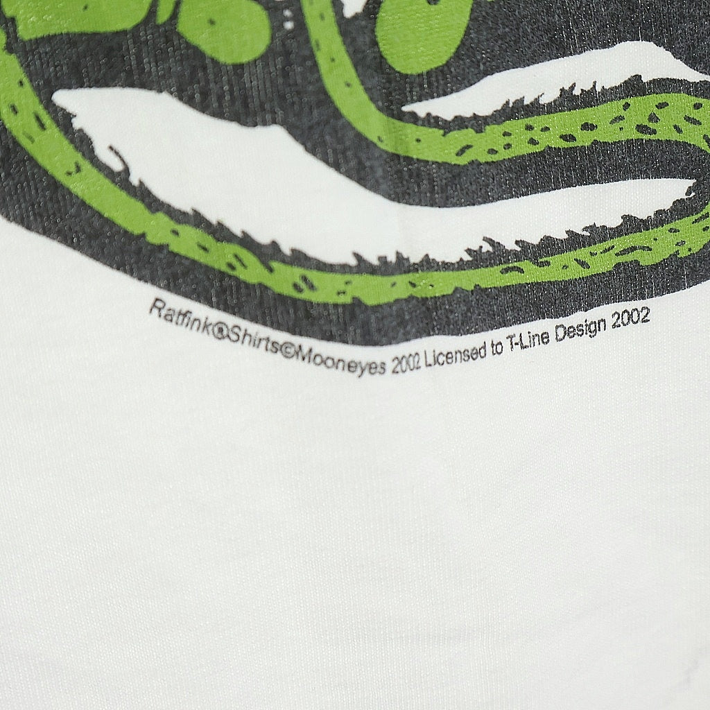 VINTAGE(ヴィンテージ) 00s RAT FINK TEE ラットフィンク フロントプリント クルーネック 半袖Tシャツ カットソー ホワイト