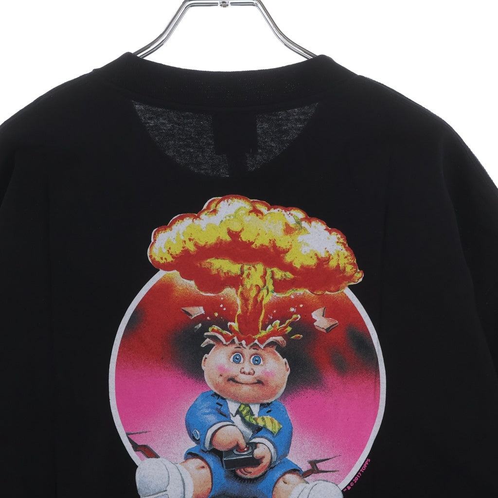 SANTA CRUZ(サンタクルーズ) 2017 × GARBAGE PAIL KIDS HEAVING HAND TEE ガーベッジ ペイル キッズ ヒービング ハンズ プリント クルーネック 半袖Tシャツ カットソー ブラック