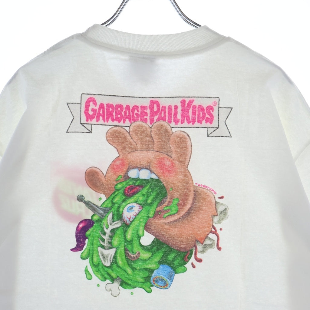 SANTA CRUZ(サンタクルーズ) 2017 × GARBAGE PAIL KIDS HEAVING HAND TEE ガーベッジ ペイル キッズ ヒービング ハンズ プリント クルーネック 半袖Tシャツ カットソー ホワイト