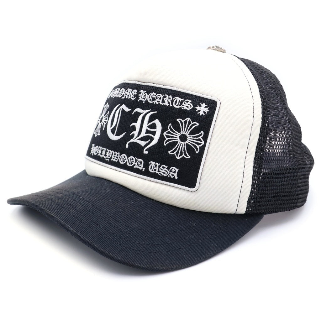 CHROME HEARTS(クロムハーツ) TRUCKER CAP トラッカー メッシュキャップ ホワイト/ブラック