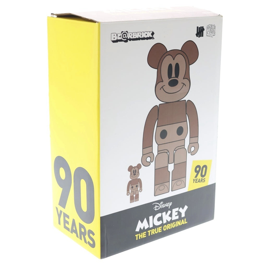 MEDICOM TOY(メディコムトイ) ×UNDEFEATED×DISNEY BE@RBRICK MICKEY THE TRUE ORIGINAL 100%&400% アンディフィーテッド ディズニー ベアブリック 90周年 ミッキー