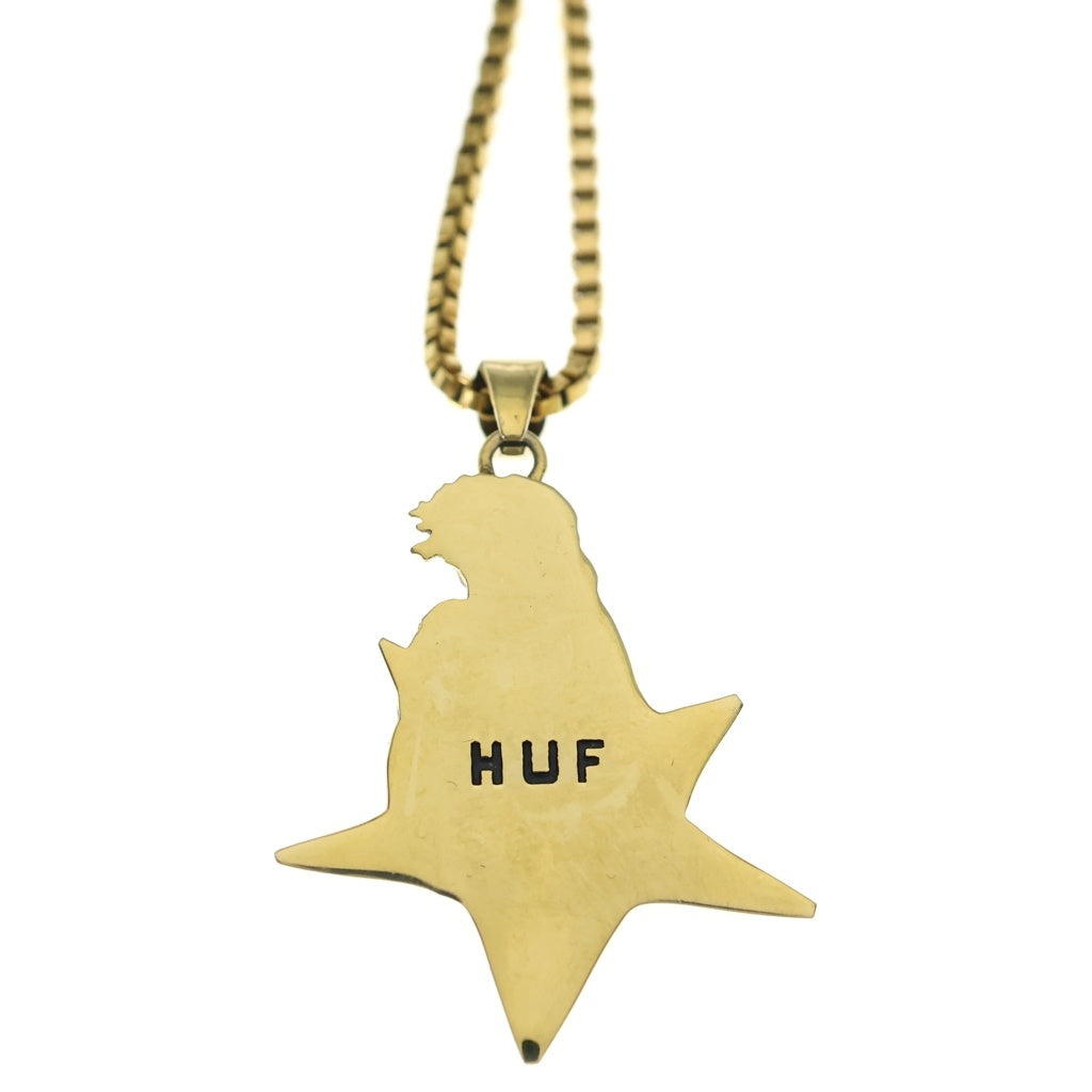 HUF(ハフ) × SMASHING PUMPKINS STAR GIRL PENDANT スマッシングパンプキンズ スターガール メタルペンダント ゴールド AC00945