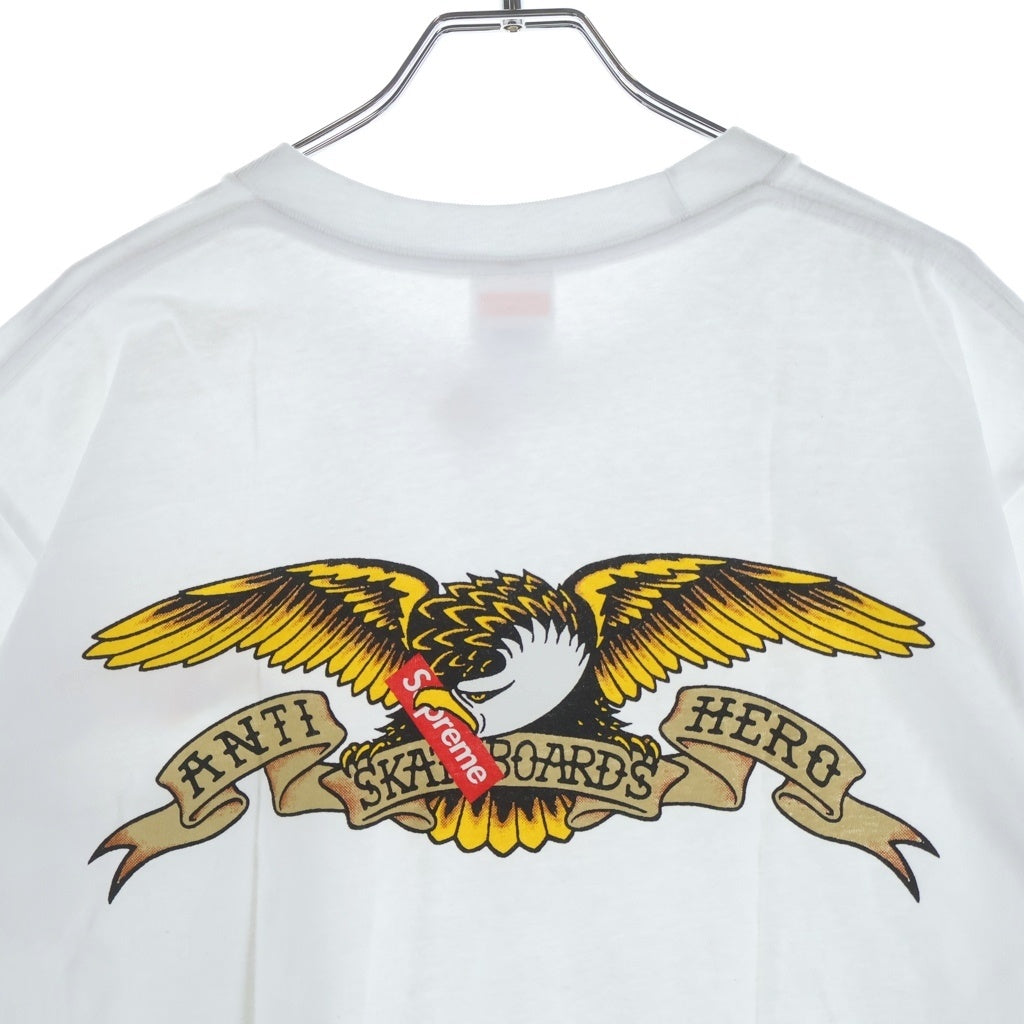 SUPREME(シュプリーム) 16SS Antihero Eagle Pocket Tee アンタイヒーロー 1ポケット 半袖Tシャツ カットソー ホワイト