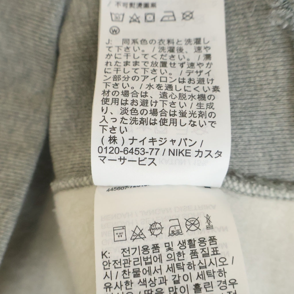 NIKE(ナイキ) ×Fragment Design JORDAN BRAND フラグメントデザイン ロゴプリント スウェットパーカー フーディー グレー DA2992-050