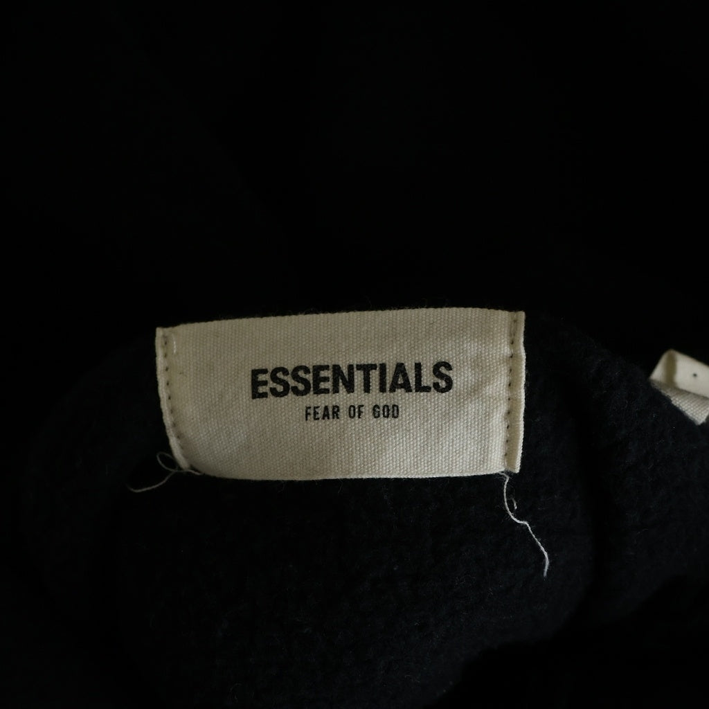 FEAR OF GOD ESSENTIALS(フィアオブゴッド エッセンシャルズ) ロゴプリント スウェットパーカー フーディー ブラック