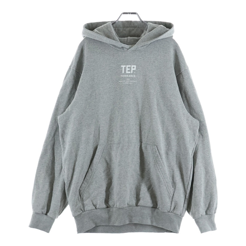 plllllleeeasse(プリーズ) 22AW TEP HOODIE プルオーバーパーカー フーディー グレー AW22BRENCT06PL