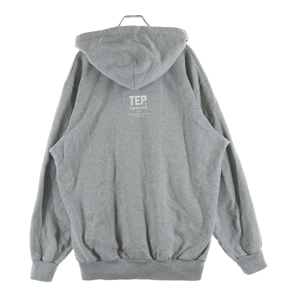 plllllleeeasse(プリーズ) 22AW TEP HOODIE プルオーバーパーカー フーディー グレー AW22BRENCT06PL