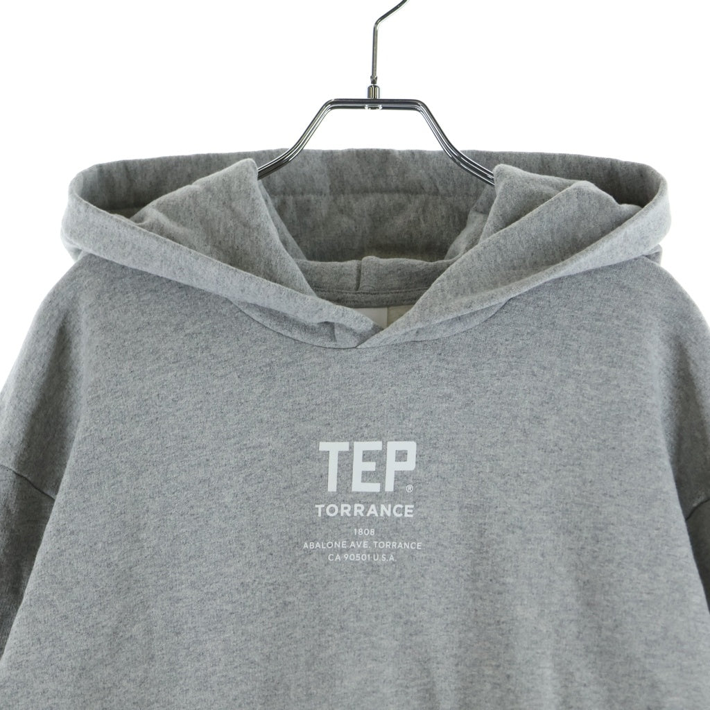 plllllleeeasse(プリーズ) 22AW TEP HOODIE プルオーバーパーカー フーディー グレー AW22BRENCT06PL