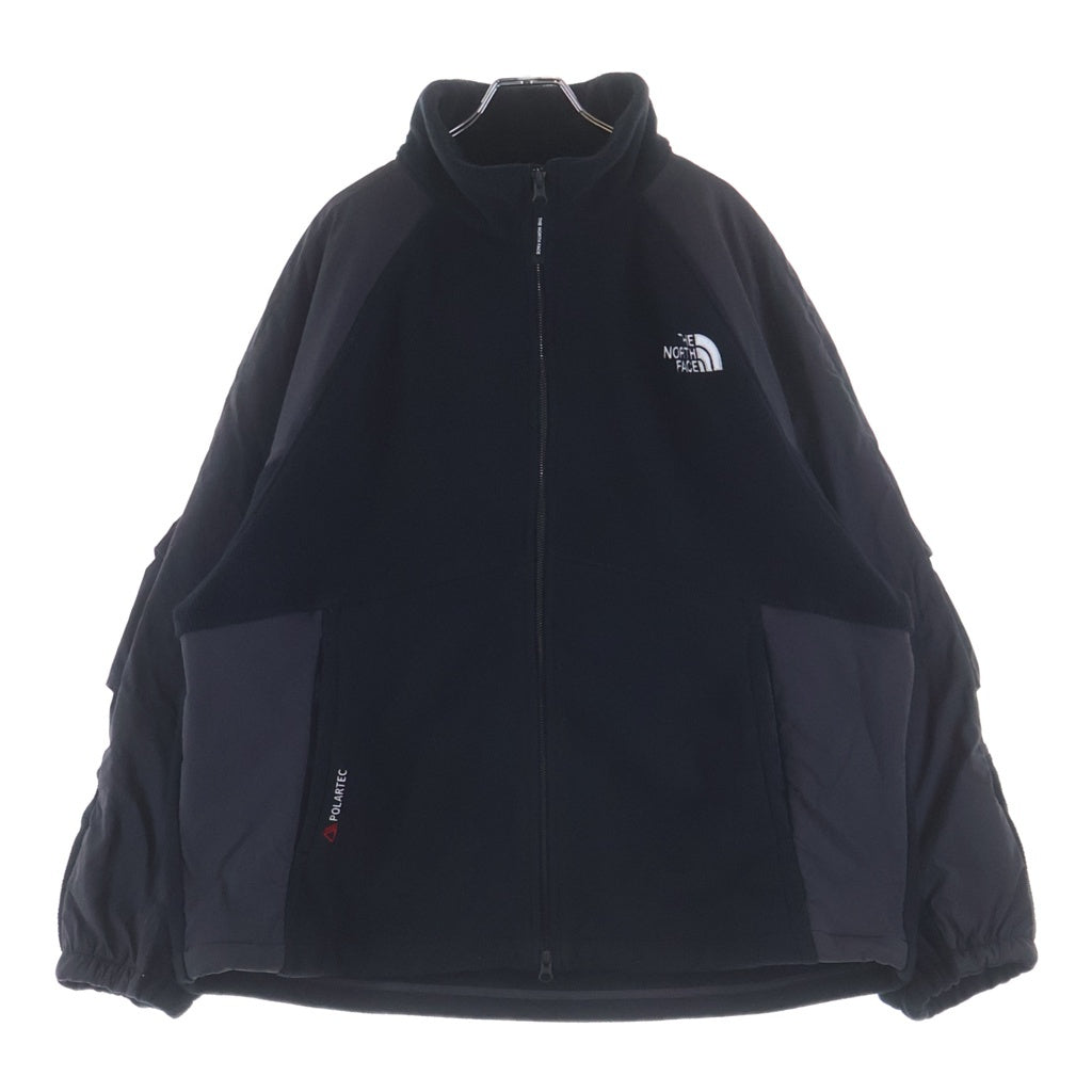 THE NORTH FACE(ザノースフェイス) BANFF EX FLEECE JACKET ロゴ刺繍 ジップアップ スタンドネックフリースジャケット ブラック NJ4FR55J