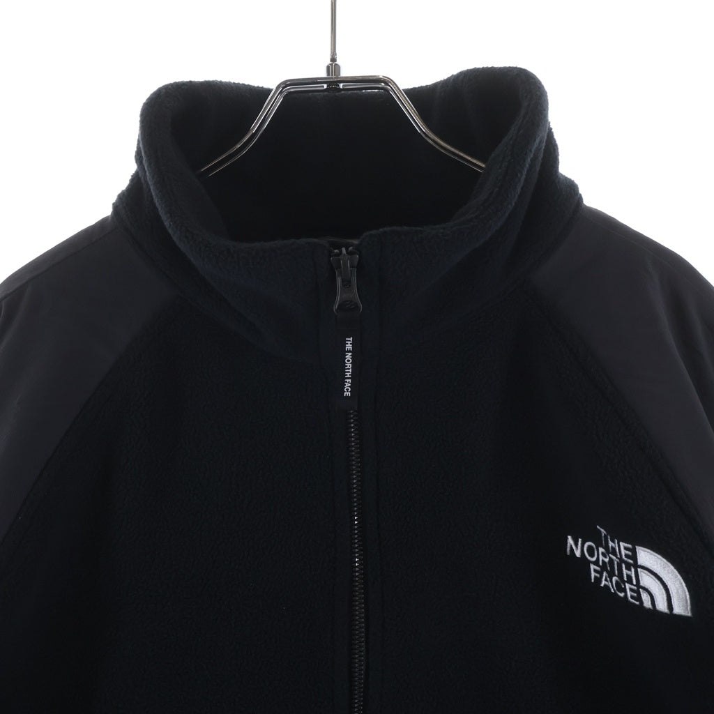 THE NORTH FACE(ザノースフェイス) BANFF EX FLEECE JACKET ロゴ刺繍 ジップアップ スタンドネックフリースジャケット ブラック NJ4FR55J