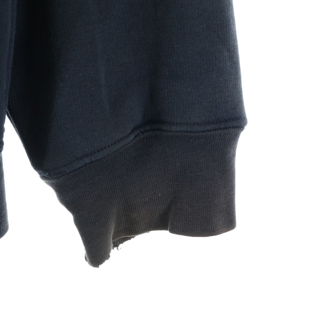 CHROME HEARTS(クロムハーツ) OLD SWTSHRT HD ZIP オールド アメリカンフラッグ 星条旗 ホースシュープリント 裏地サーマル ジップアップパーカー ブラック