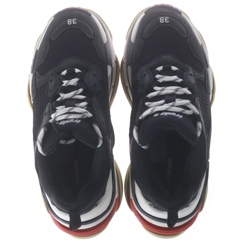 BALENCIAGA(バレンシアガ) TRIPLE S トリプルS ローカットスニーカー ダッドスニーカー ブラック 524037 レディース