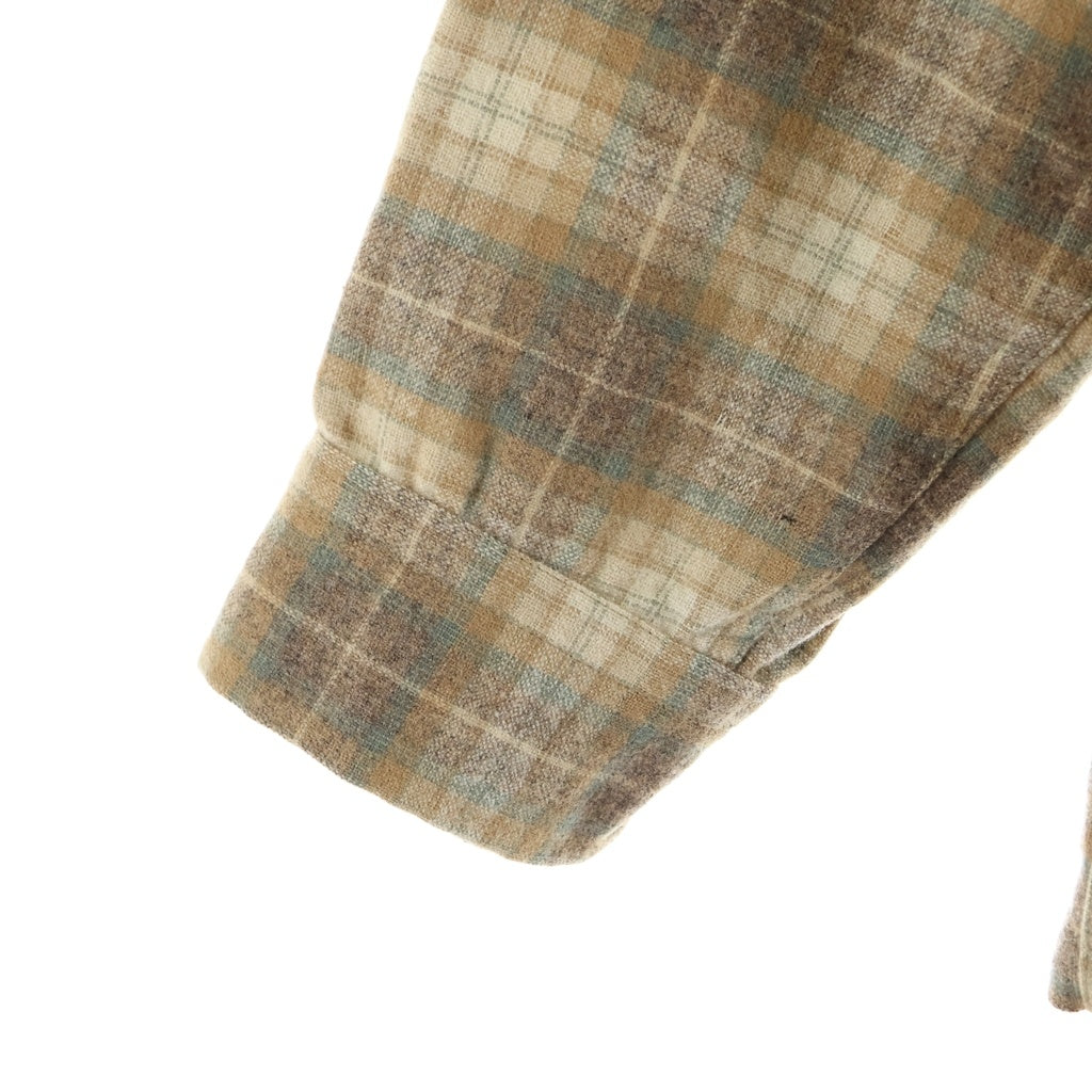 PENDLETON(ペンドルトン) 70s Ombre Check Board Shirt オンブレチェック 総柄 長袖シャツ ブラウン