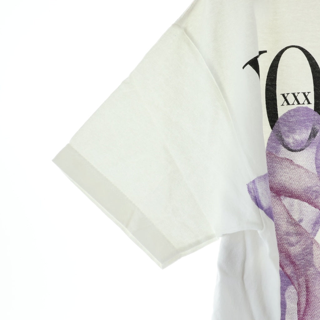 NO BRAND(ノーブランド) Premium Label VOGUE Kate Moss Tee プレミアムレーベル ケイト・モス パロディプリント クルーネック 半袖Tシャツ カットソー ホワイト