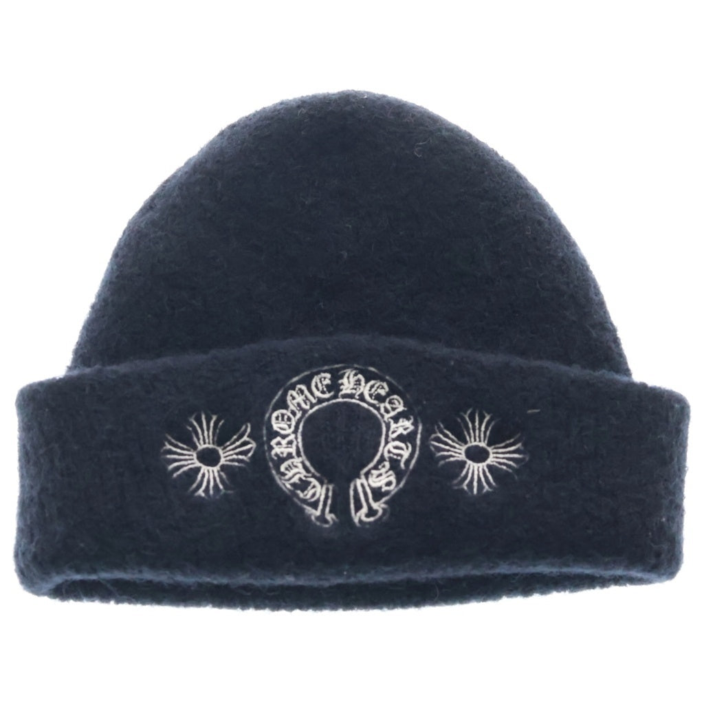 CHROME HEARTS(クロムハーツ) WOOL WATCH CAP CHプラス ホースシューニットキャップ ビーニー帽子 ブラック