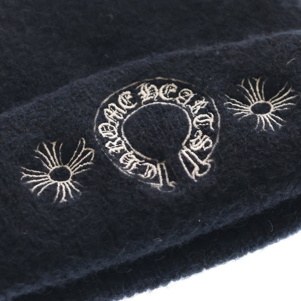 CHROME HEARTS(クロムハーツ) WOOL WATCH CAP CHプラス ホースシューニットキャップ ビーニー帽子 ブラック