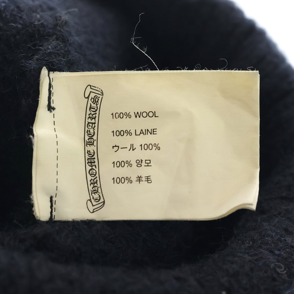 CHROME HEARTS(クロムハーツ) WOOL WATCH CAP CHプラス ホースシューニットキャップ ビーニー帽子 ブラック