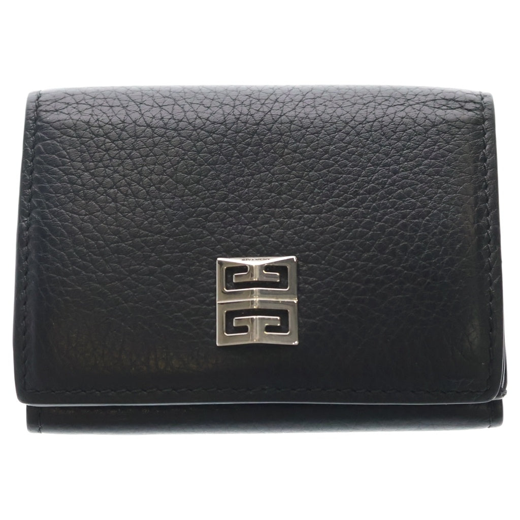 GIVENCHY(ジバンシィ) 4G Compact Wallet In Grained Leather 4G レザー コンパクトウォレット 財布 ブラック
