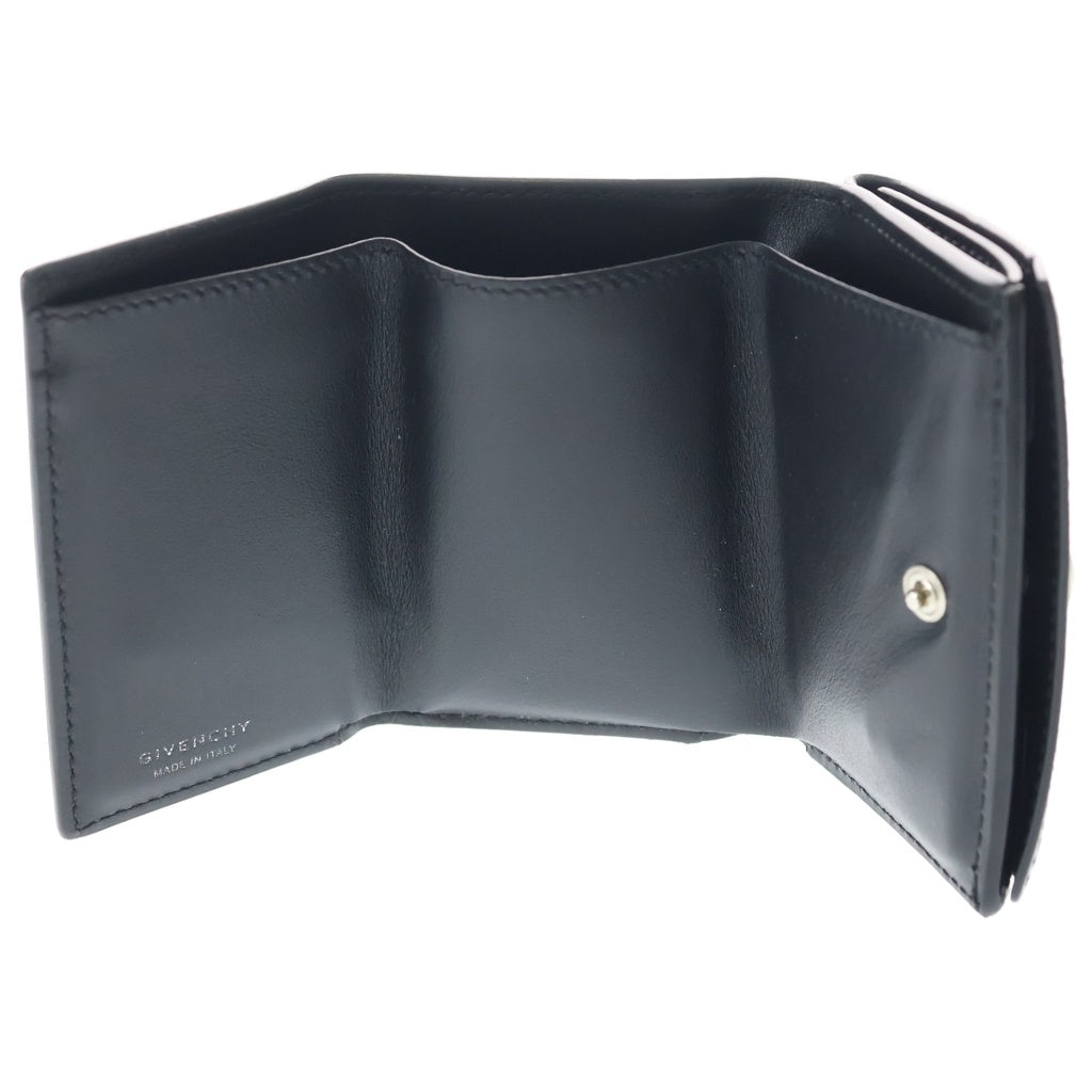 GIVENCHY(ジバンシィ) 4G Compact Wallet In Grained Leather 4G レザー コンパクトウォレット 財布 ブラック
