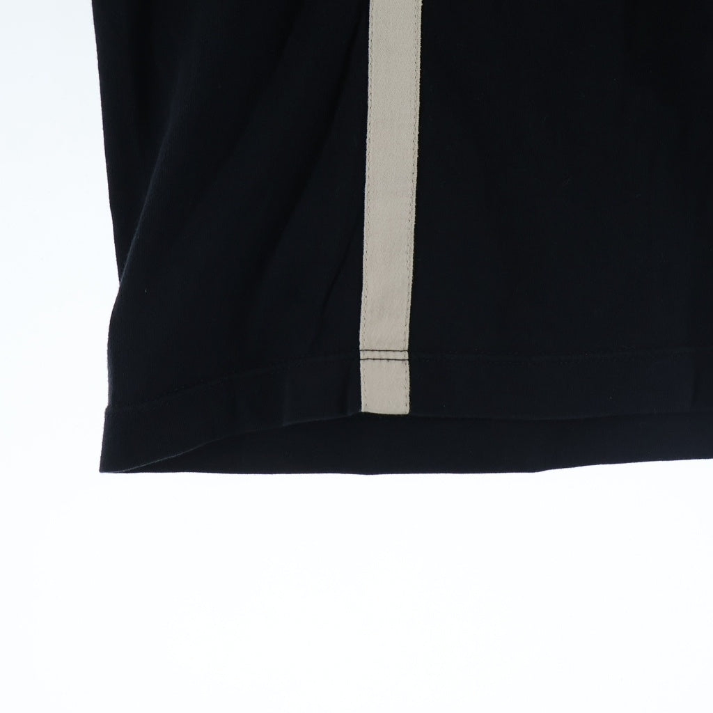 Rick Owens DRKSHDW(リックオウエンス ダークシャドウ) Geo Panel Design Tee パネルデザイン 半袖Tシャツ カットソー ブラック DU17S5251