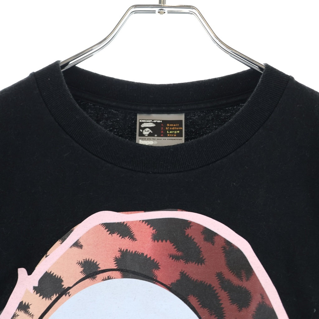 A BATHING APE(アベイシングエイプ) 00s GHOST S/S TEE 初期 ゴースト ヘッド プリント クルーネック 半袖Tシャツ カットソー ブラック