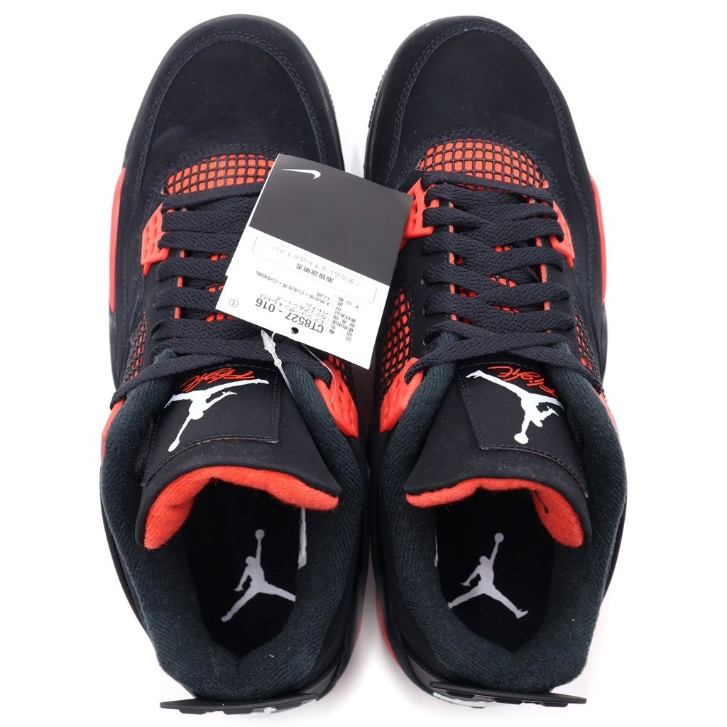 NIKE(ナイキ) AIR JORDAN 4 RETRO RED THUNDER エアジョーダン4 レトロ レッドサンダー ローカットスニーカー ブラック/レッド US11/29cm CT8527-016