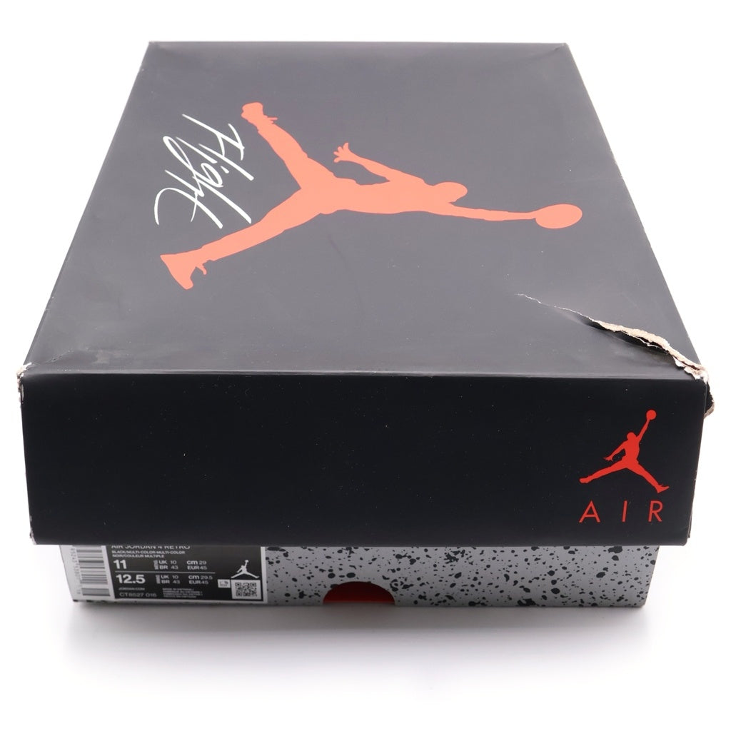 NIKE(ナイキ) AIR JORDAN 4 RETRO RED THUNDER エアジョーダン4 レトロ レッドサンダー ローカットスニーカー ブラック/レッド US11/29cm CT8527-016