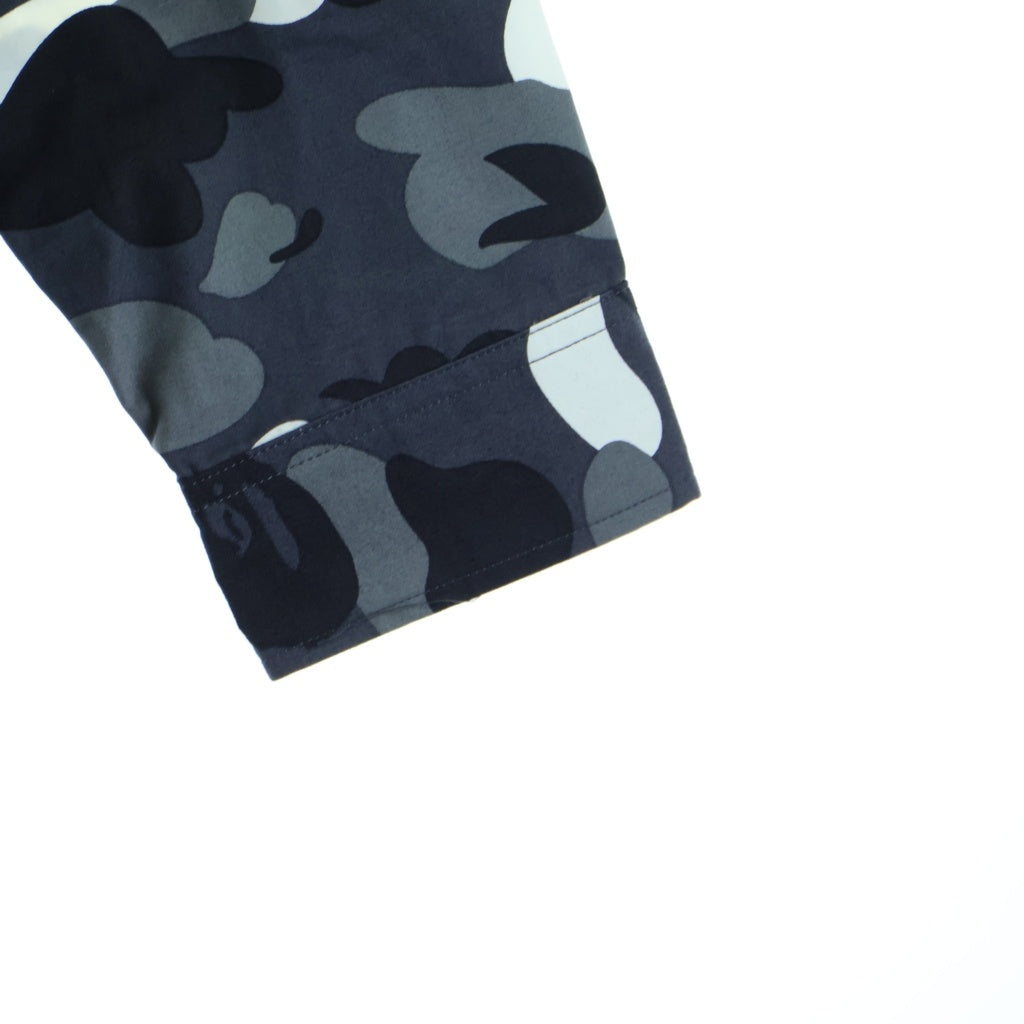 A BATHING APE(アベイシングエイプ) Bape Black Camo Long Sleeve Shirt ベイプカモ総柄 長袖シャツ ブラック 001SHB801028X