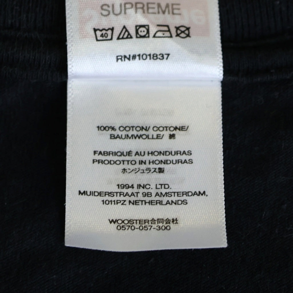 SUPREME(シュプリーム) 24AW ×Hysteric Glamour HG Fuck Tee ヒステリックグラマー ファック プリント クルーネック 半袖Tシャツ カットソー ブラック