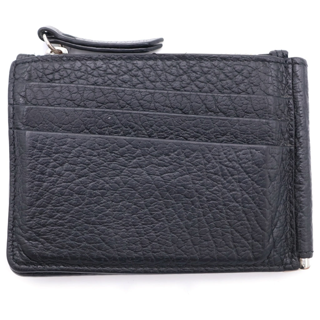 Maison Margiela(メゾンマルジェラ) WALLET SLIM 2 PINCER 4ステッチ レザー 二つ折り マネークリップ ブラック SA1UI0022 P4455