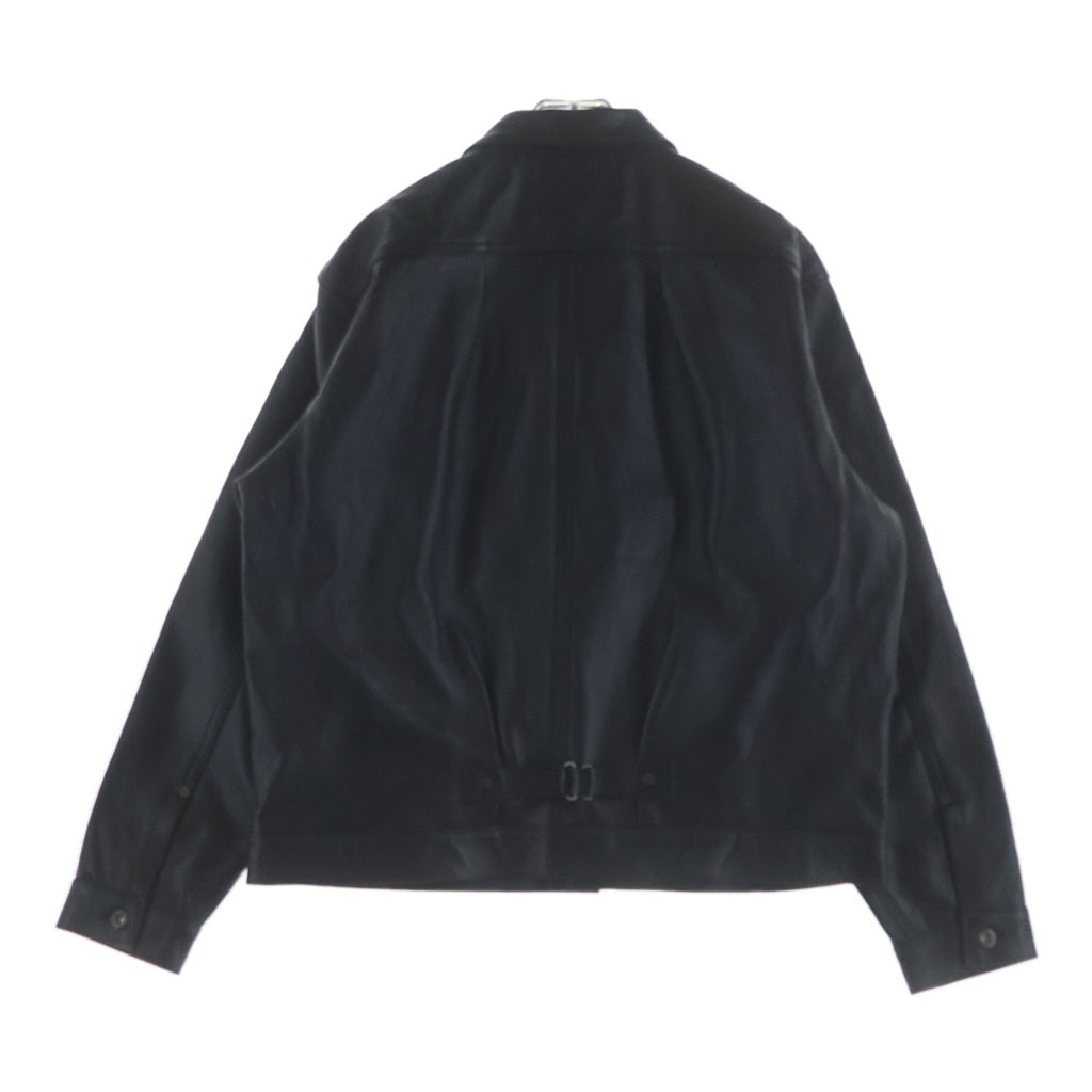 SCHOTT(ショット) SHEEP LEATHER 1st TRACKER JACKET シープレザー ファースト トラッカージャケット ライダース レザージャケット ブラック 782-5950015