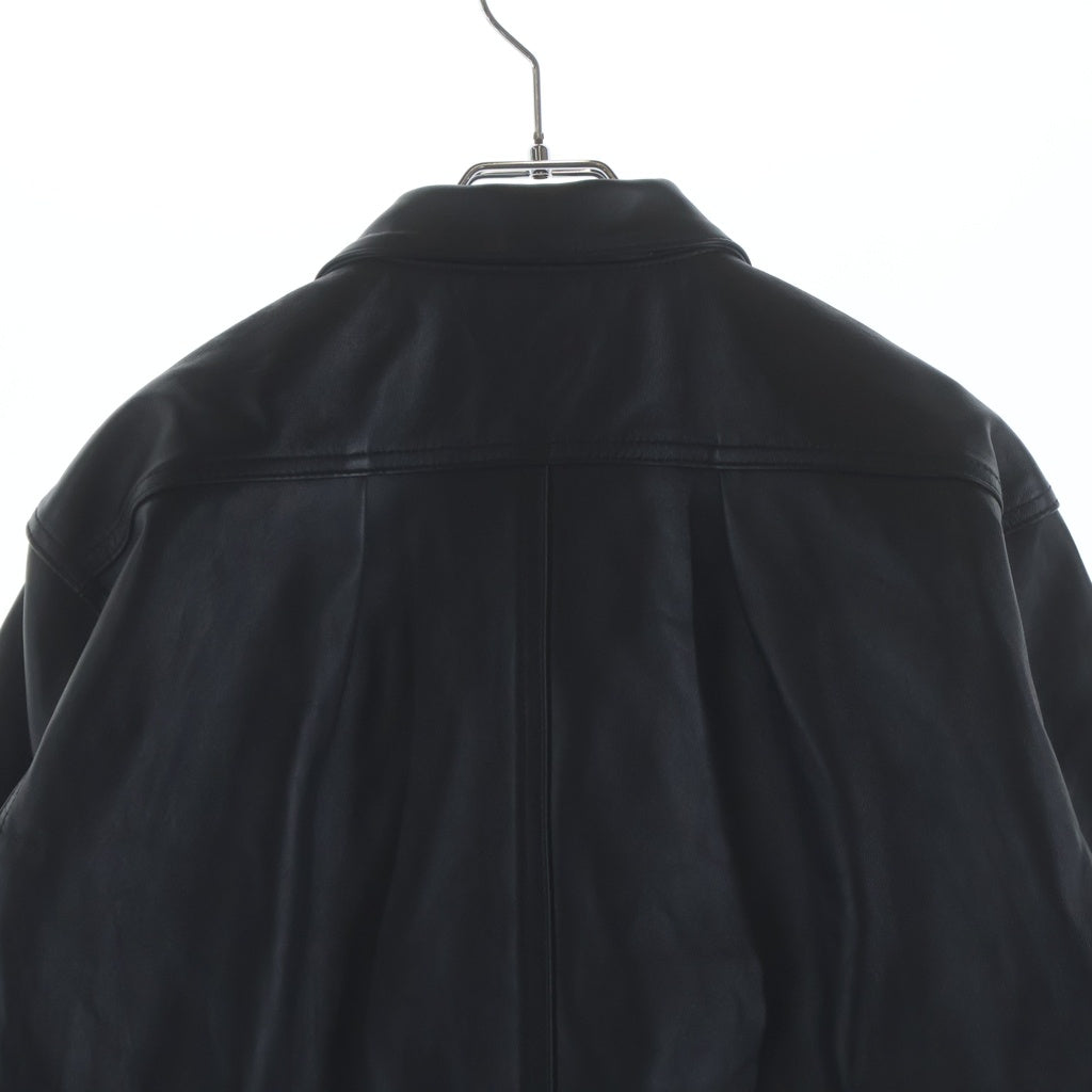 SCHOTT(ショット) SHEEP LEATHER 1st TRACKER JACKET シープレザー ファースト トラッカージャケット ライダース レザージャケット ブラック 782-5950015