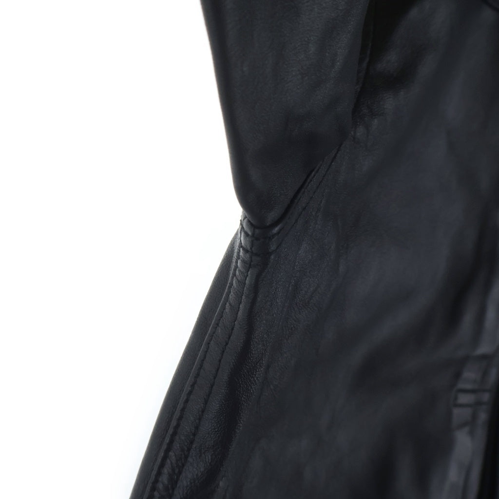 SCHOTT(ショット) SHEEP LEATHER 1st TRACKER JACKET シープレザー ファースト トラッカージャケット ライダース レザージャケット ブラック 782-5950015