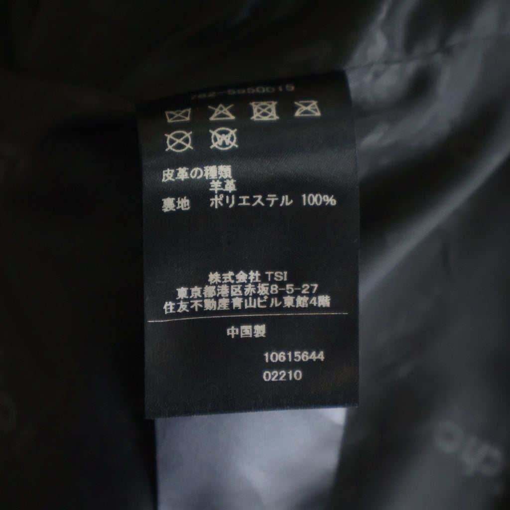 SCHOTT(ショット) SHEEP LEATHER 1st TRACKER JACKET シープレザー ファースト トラッカージャケット ライダース レザージャケット ブラック 782-5950015