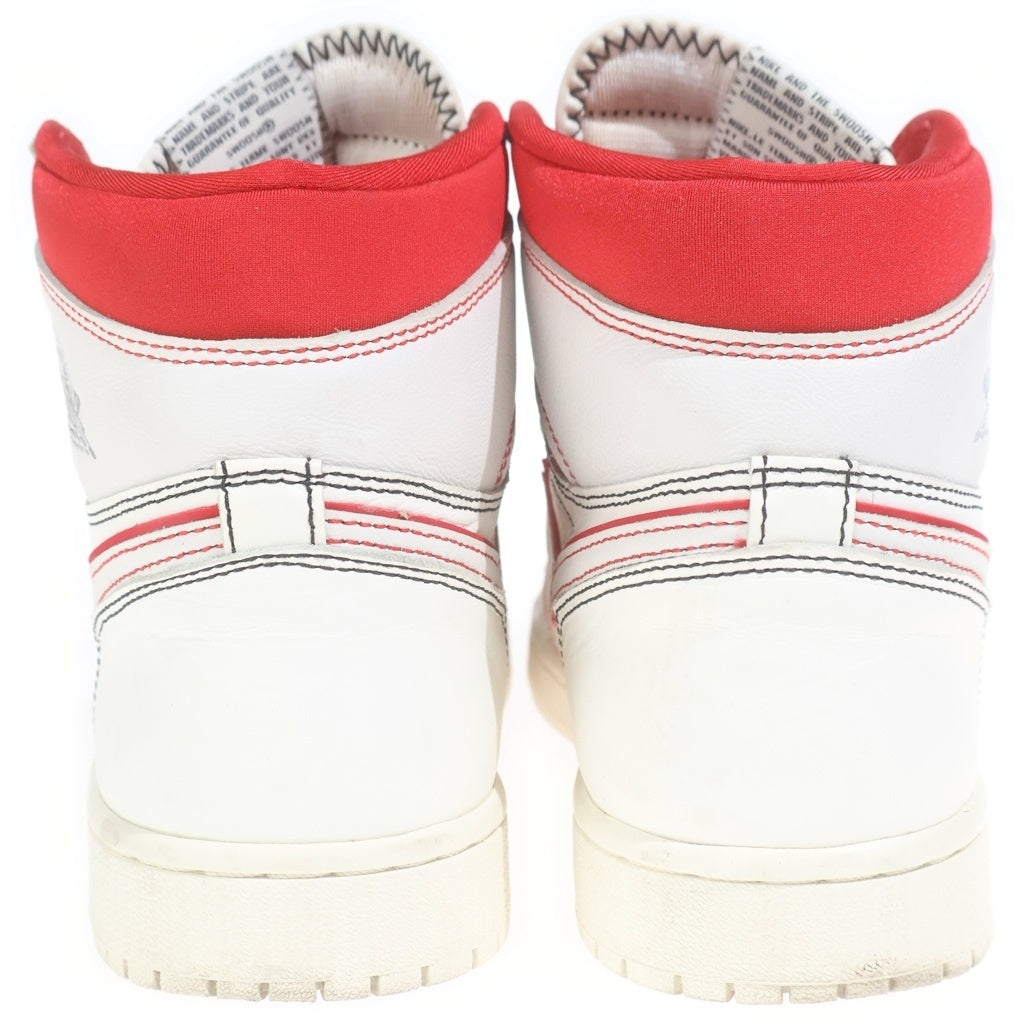 NIKE(ナイキ) Air Jordan 1 Retro High OG Sail University Red エアジョーダン1 レトロ ハイ OG セイル ユニバーシティーレッド ハイカットスニーカー US9/27cm 555088-160