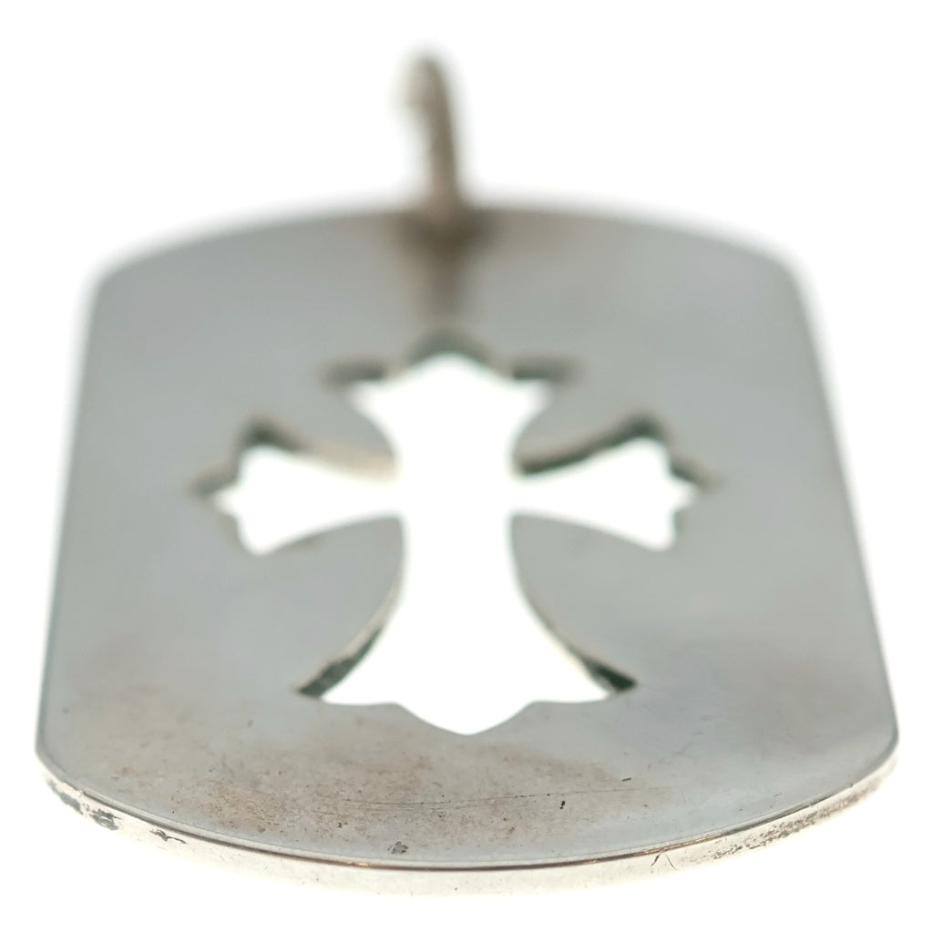 CHROME HEARTS(クロムハーツ) D TAG LRG CO CRS カットアウトクロスドッグタグ ラージ ペンダントトップ シルバー BCA239