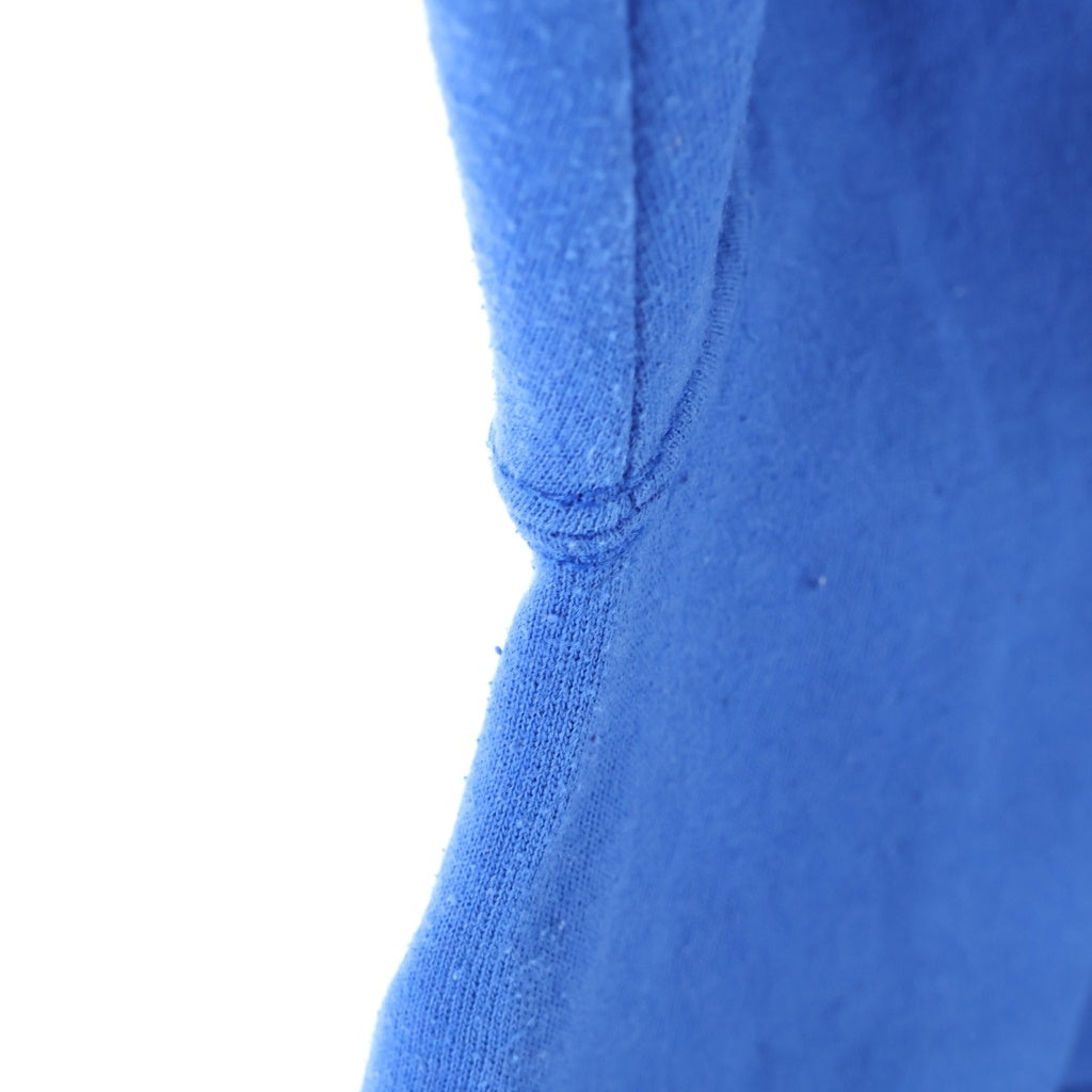 BORN X RAISED(ボーンアンドレイズド) Logo Print Hoodie CHAMPIONボディ フロント ロゴプリント プルオーバー パーカー ブルー