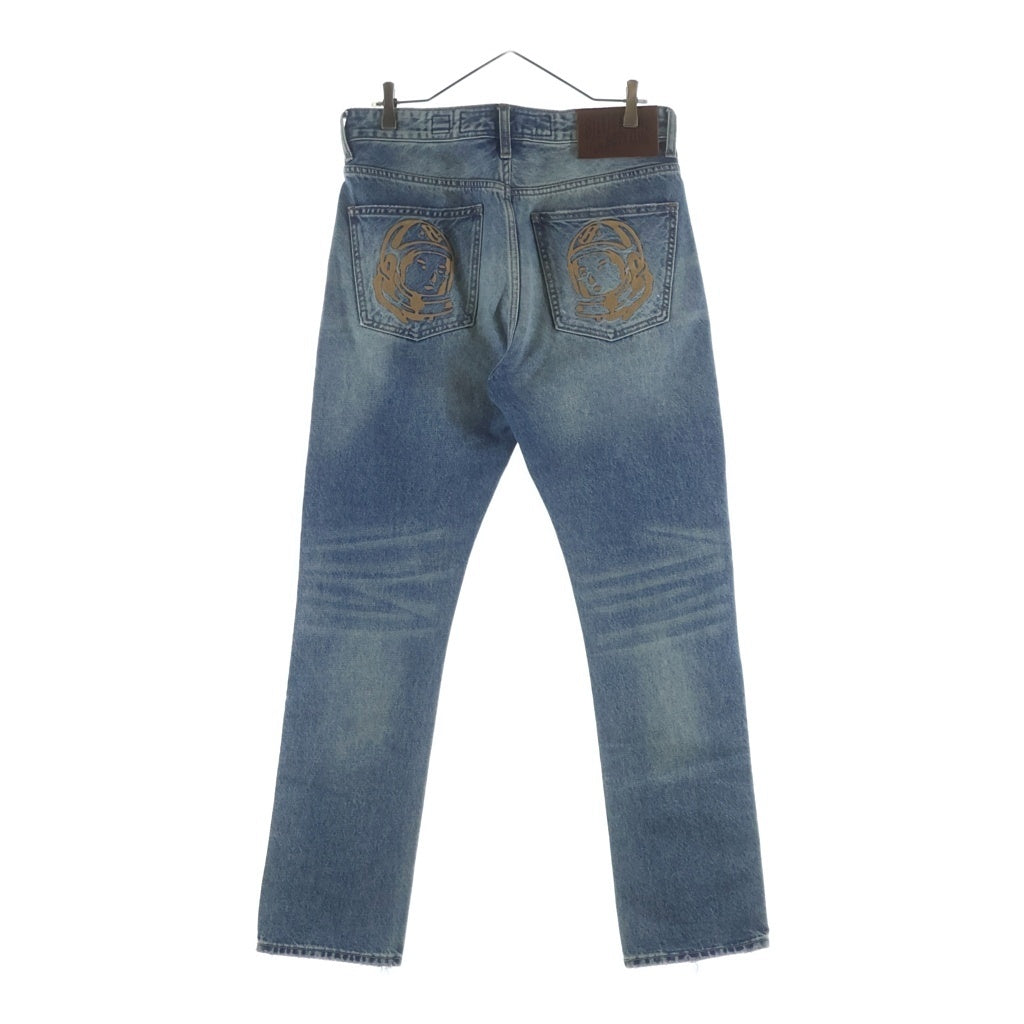 BILLIONAIRE BOYS CLUB(ビリオネアボーイズクラブ) BB Glatic Denim Jeans バック 刺繍 ウォッシュドダメージ加工デニム インディゴ