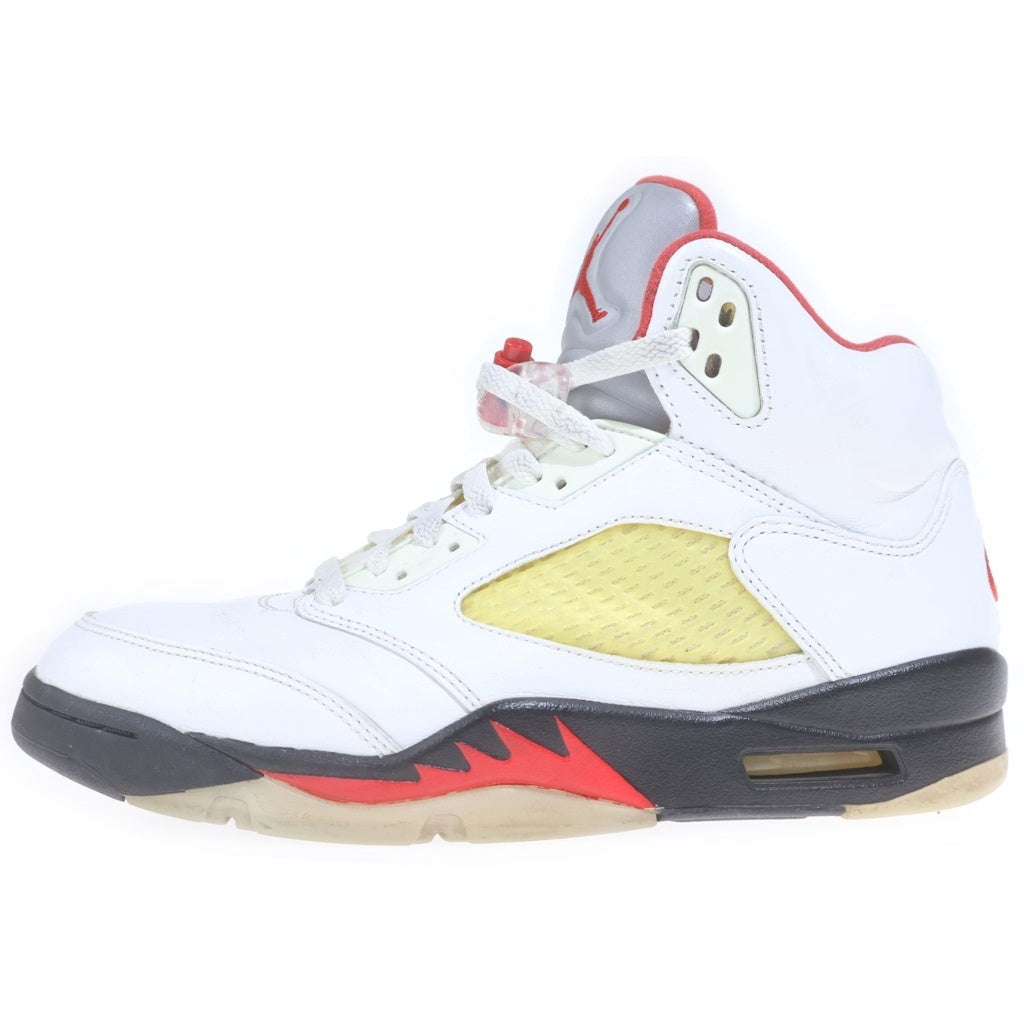 NIKE(ナイキ) AIR JORDAN 5 RETRO OG FIRE RED エアジョーダン レトロ ファイアレッド ハイカットスニーカー ホワイト/レッド US9/27cm DA1911-102